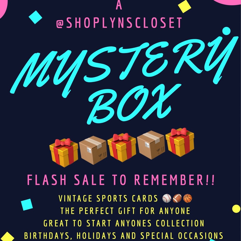 🎁📦$37 MYSTERY BOX 📦🎁 FACTORY-SEALED BRAND NEW & VINTAGE SPORTS CARDS ⚾️🏈🏀